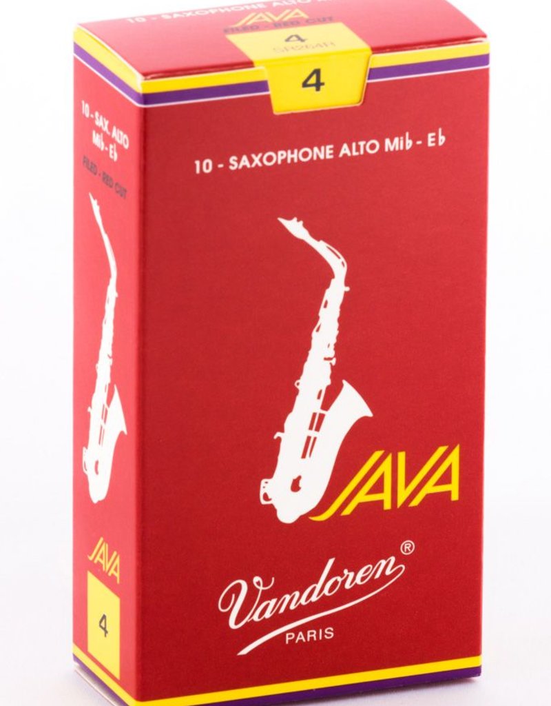 Vandoren Java Red Alto Sax Box of 10 Reeds The Music Place