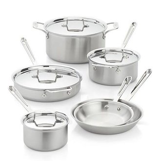 All-Clad All-Clad - Ensemble 10 pièces - d5 Brossé All-Clad All-Clad - Ensemble 10 pièces - d5 Brossé
