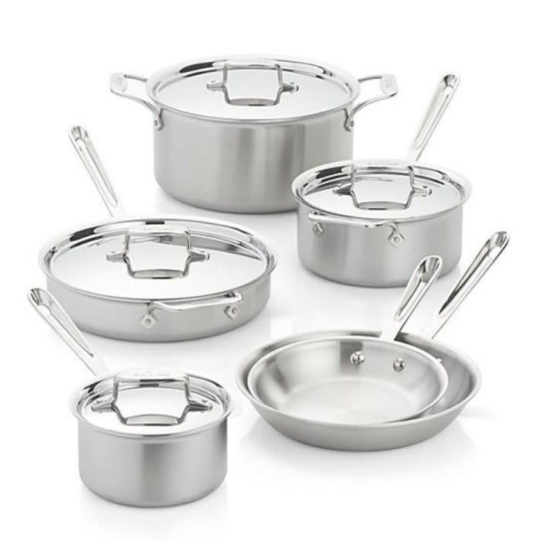 All-Clad All-Clad - 10-Piece Set - d5 Brushed
