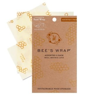 Bee's Wrap Emballage assorti de cire d'abeille (3) Bee's Wrap Emballage assorti de cire d'abeille (3)