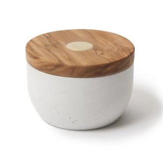 Bérard Boîte à sel en béton blanc 10cm Bérard Boîte à sel en béton blanc 10cm
