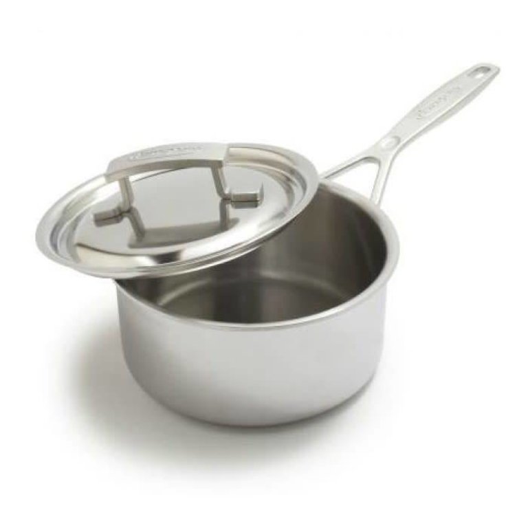 Demeyere Essential 5-ply 1.5-qt Stainless Steel Saucepan with Lid