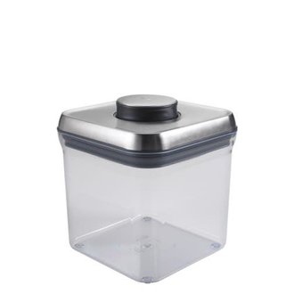 Oxo Oxo - Contenant Pop cube 2.3L, inox Oxo Oxo - Contenant Pop cube 2.3L, inox