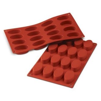 Uniflex Silikomart - Moule à 16 ovales Uniflex Silikomart - Moule à 16 ovales