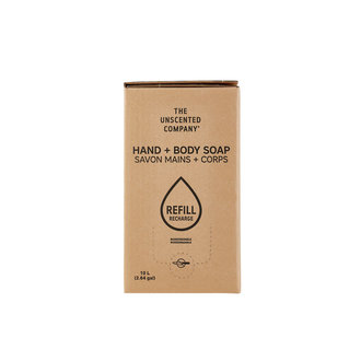 The Unscented Company The Unscented Co. - Carton recharge savon à main 10L The Unscented Company The Unscented Co. - Carton recharge savon à main 10L