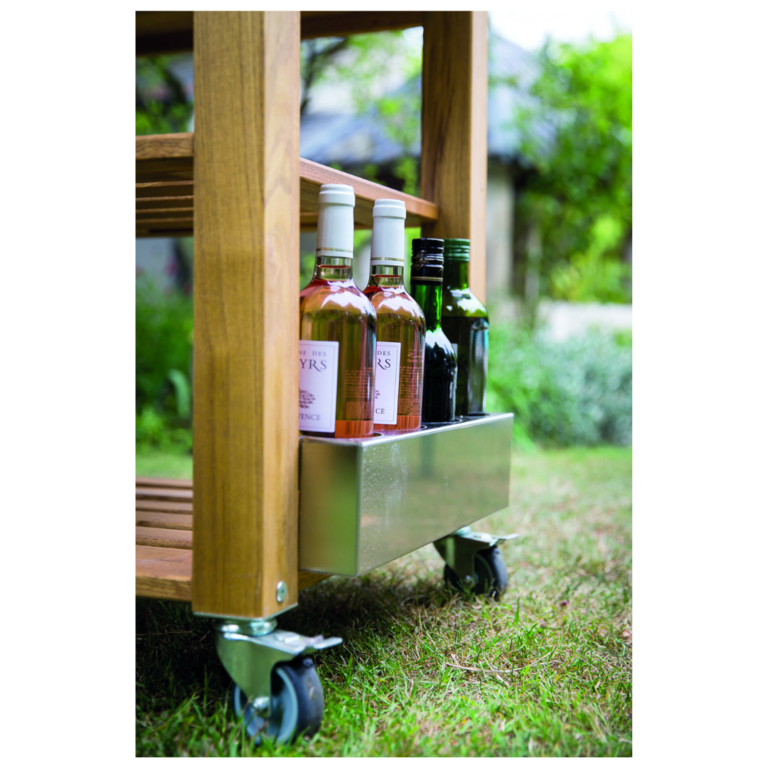 La Plancha (Discontinué) ENO - La Plancha - Trolley MOBILOT - Chariot bois et Inox