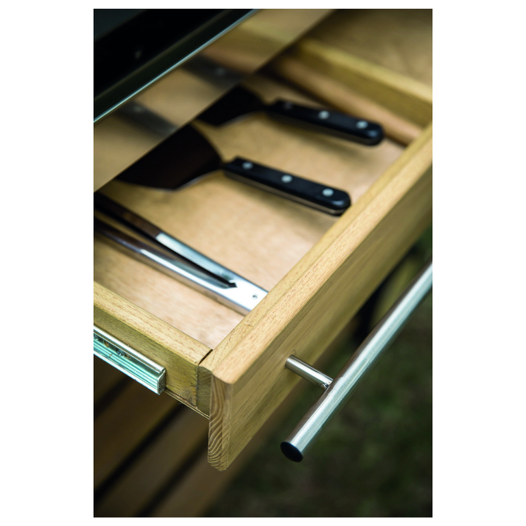 La Plancha (Discontinué) ENO - La Plancha - Trolley MOBILOT - Chariot bois et Inox