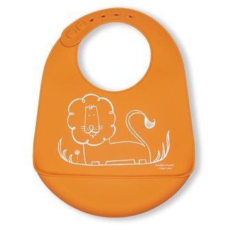 Modern Twist Modern Twist - bavette de bébé, lion orange Modern Twist Modern Twist - bavette de bébé, lion orange