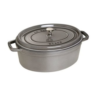 Staub Staub -Cocotte 4.25 L Ovale - Grise Staub Staub -Cocotte 4.25 L Ovale - Grise