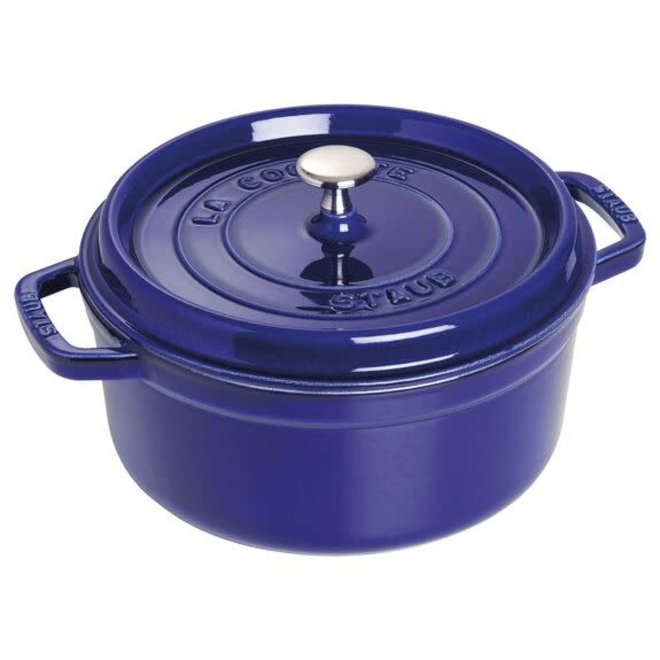 Staub - 4.8 L Round Tall Cocotte - Blue | Crème - Boutique Crème