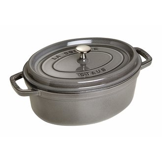 Staub Staub - 6.7 L Oval Cocotte - Grey Staub Staub - 6.7 L Oval Cocotte - Grey