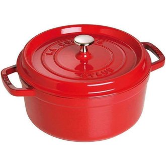 Staub Staub - 6.75 L round Cocotte - Cherry Staub Staub - 6.75 L round Cocotte - Cherry