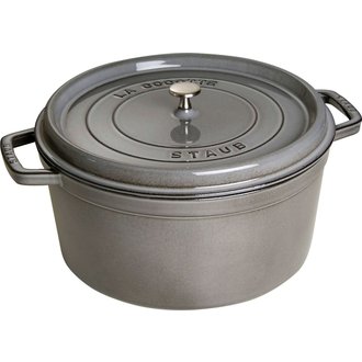 Staub Staub - 8.4 L Round Cocotte -  Grey Staub Staub - 8.4 L Round Cocotte -  Grey