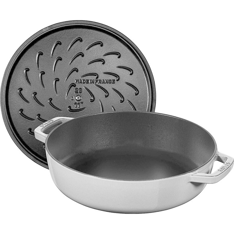 Staub Staub - 3.7 L Round Saute pan - Grey