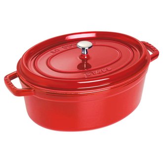 Staub Staub - 8 L Oval Cocotte - Cherry Staub Staub - 8 L Oval Cocotte - Cherry
