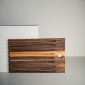 Arbol Arbol - Reversible bread board in walnut and maple 40x26 cm Arbol Arbol - Reversible bread board in walnut and maple 40x26 cm