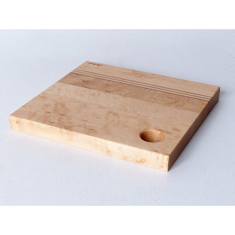 Arbol Arbol - Maple wood square board with hole 17x17cm (7"x7")