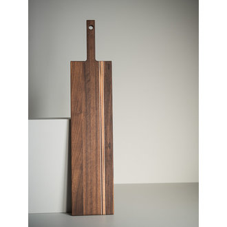 Arbol Arbol - Board in walnut and maple with handle (70cm) (28") Arbol Arbol - Board in walnut and maple with handle (70cm) (28")