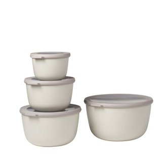 Rosti Mepal Cirqula - Ensemble de quatre bols (blancs) (hauts)