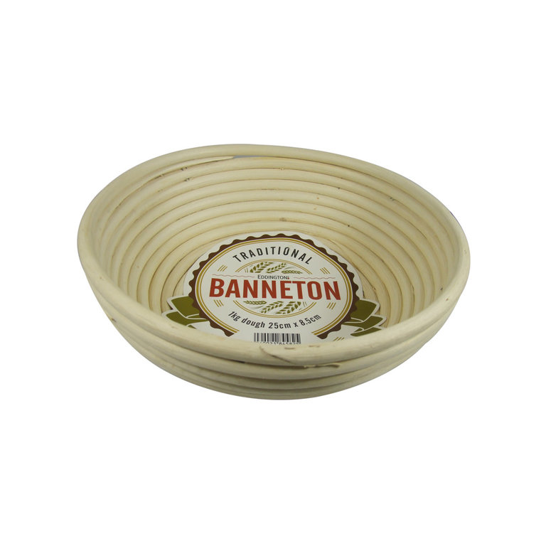 Banneton Banneton - Panier rond 1kg, 25x8.5cm/10x3.5"
