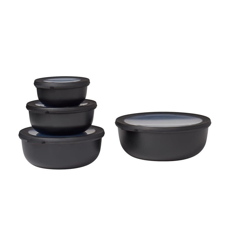 Rosti Mepal Cirqula - 4-piece storage set (black) (low)