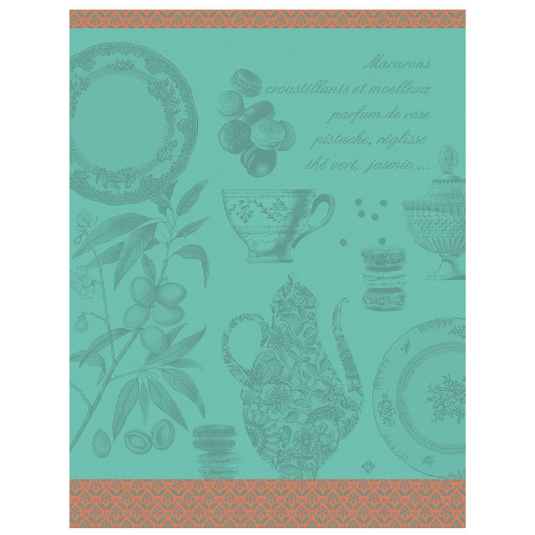 Le Jacquard Français Le Jacquard Français - Tea towel Macarons, mint