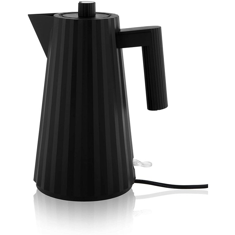 Alessi Alessi - 1.7 L Electric kettle - Black Plissé / Michele de Lucchi