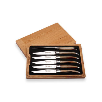 Laguiole en Aubrac Laguiole en Aubrac - Couteaux à steak pointe de corne (6)