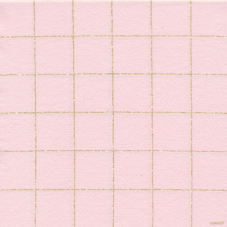 Françoise Paviot Françoise Paviot - Napkins - Lamé rose - 40x40cm