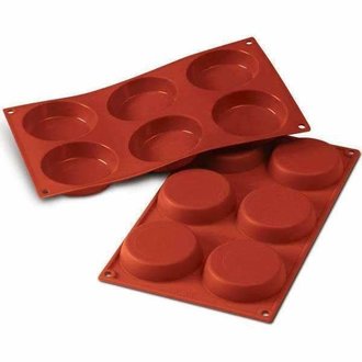 Uniflex Silikomart - Flan mold (6 units)