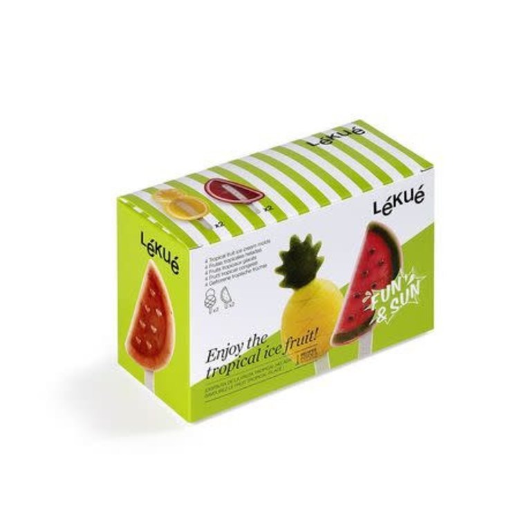 Lékué Lekué - Moules à popsicle carrés (ensemble de 4)
