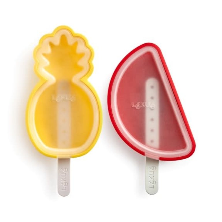 Lékué Lekué - Moules à popsicle tropicaux (ensemble de 4)