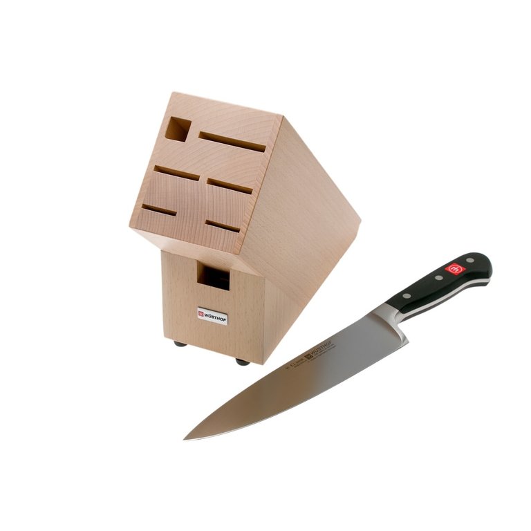 Wusthof Wusthof - Ensemble Couteau de chef 20cm + bloc 7 ouvertures - Classic