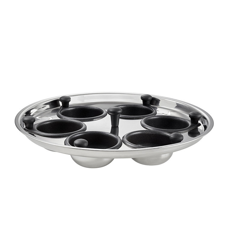 Scanpan Scanpan - Egg Poacher insert 6 bowls for Bistro TechnIQ 26 cm, 3.7 L