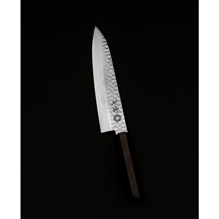 Hazaki Knives Hazaki Knives - Hammered Gyuto knife, 21 cm, ebony