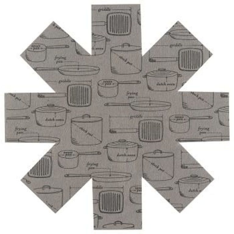 Danica Danica - Grey pan protectors - Set of 3