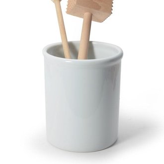 Bia Bia - Pot à ustensiles 17cm en céramique, blanc Bia Bia - Pot à ustensiles 17cm en céramique, blanc