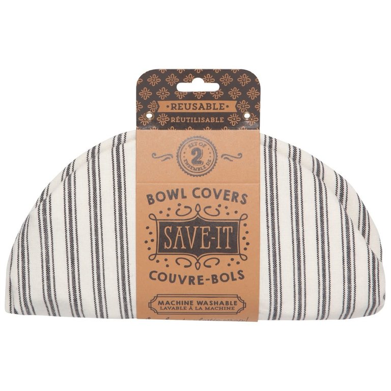 Danica Danica - Ticking Stripe Bowl Cover (Set of 2)