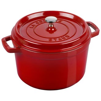 Staub Staub - Cocotte Haute Ronde  4.8L - Cerise Staub Staub - Cocotte Haute Ronde  4.8L - Cerise