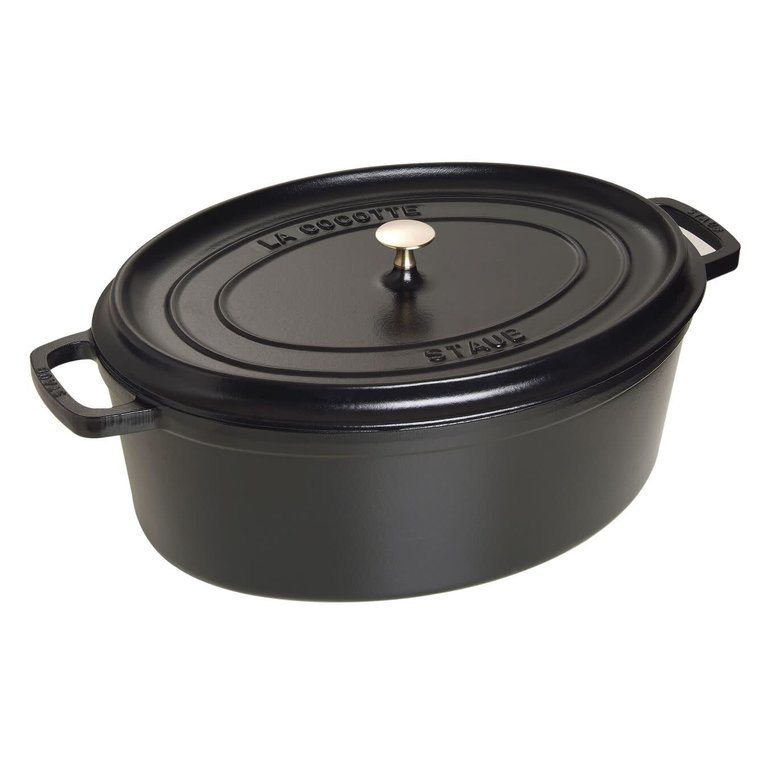 Staub Staub - 12 L Oval Cocotte - Black