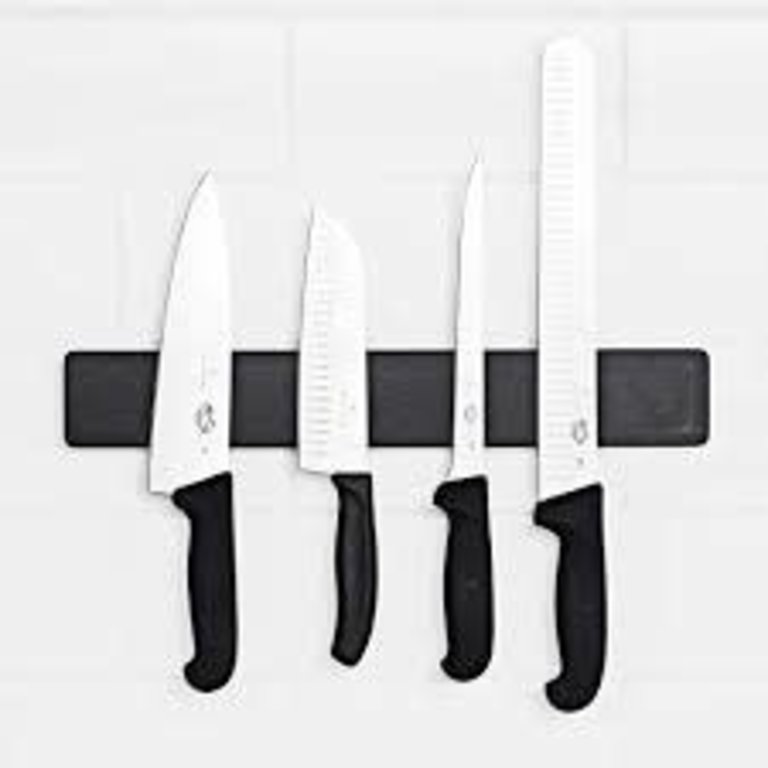 Barre magnétique pour couteaux de cuisine noire