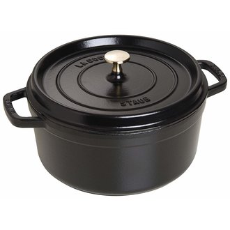 Staub Staub - Cocotte 5.25 L Ronde - Noire Staub Staub - Cocotte 5.25 L Ronde - Noire