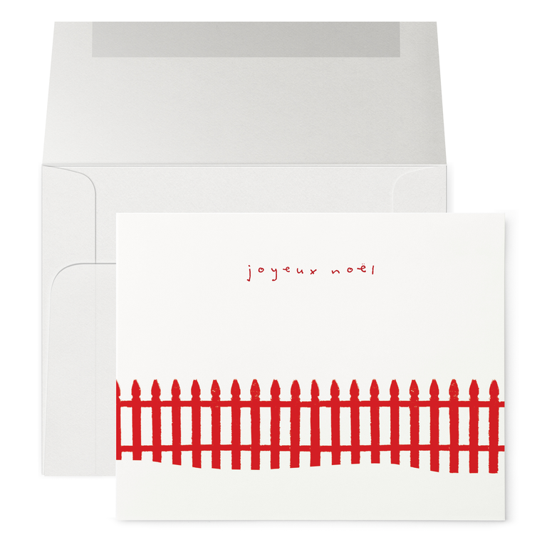 Petits Mots Petits Mots - Red Fence Notecard