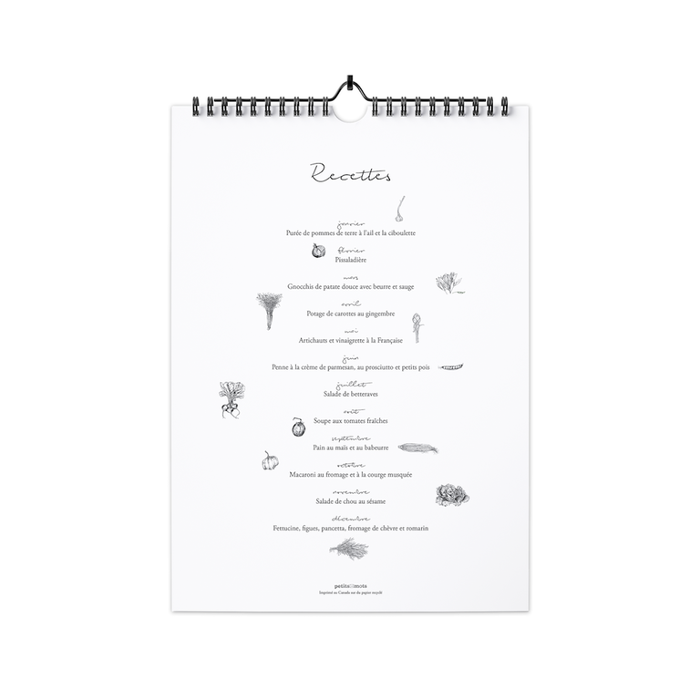 Petits Mots Petits Mots - Calendrier 2021