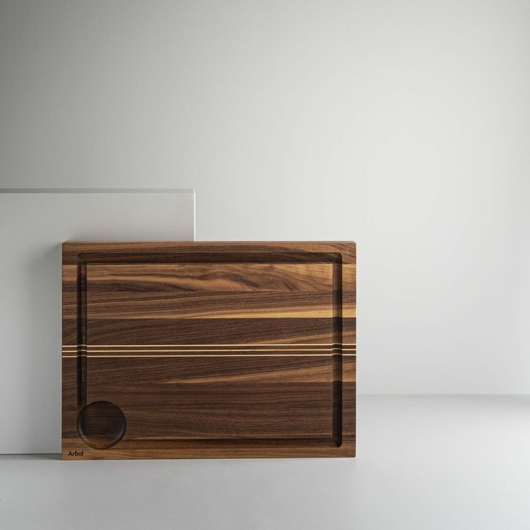 Arbol Arbol - Planche à jus 30.5 * 38 cm (12"x15") noyer