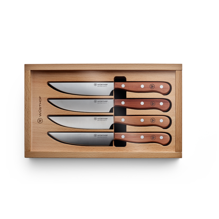 Wusthof Wusthof -  Couteaux à steak, manche en bois de prunier (4 unités)