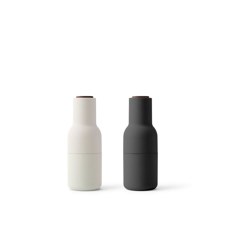 Menu Menu - Bottle Grinders Small Carbon/Ash (2), Walnut Lid