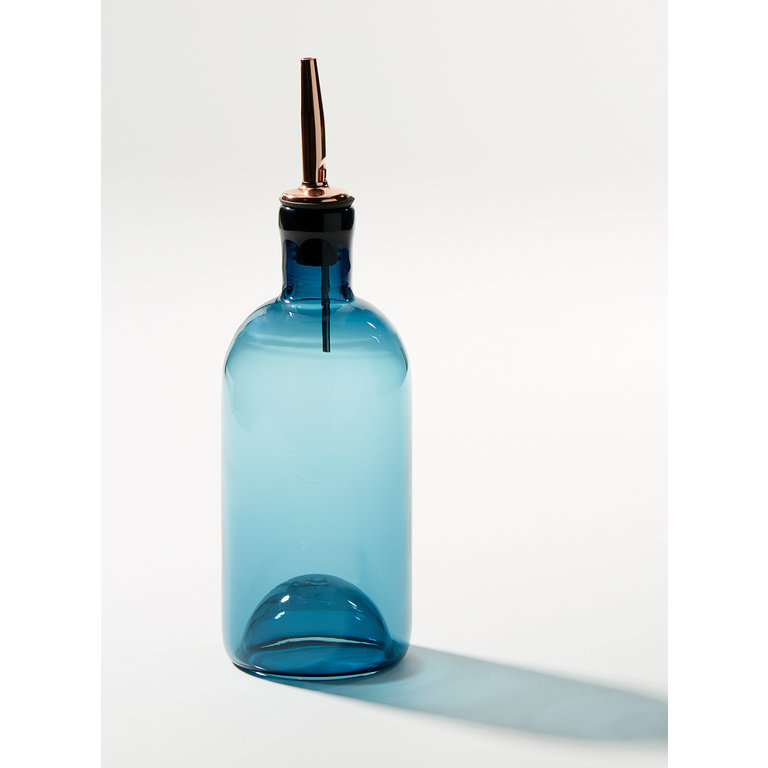 A+J métissage A+J métissage - Hand-blown Glass Oil Dispenser, Blue