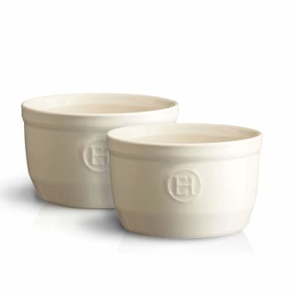 Émile Henry Emile Henry - Ramequin 250ml, farine (ensemble de 2) Émile Henry Emile Henry - Ramequin 250ml, farine (ensemble de 2)