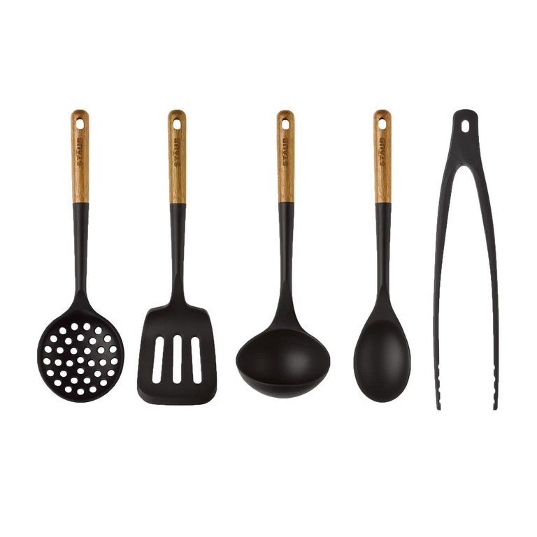 Staub Staub - 5 Piece Kitchen gadgets sets - Silicone and Wood